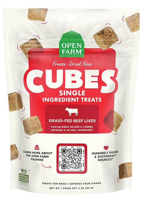 Open Farm Freeze Dried Raw Single Ingredient Beef Liver Treat (3 oz)