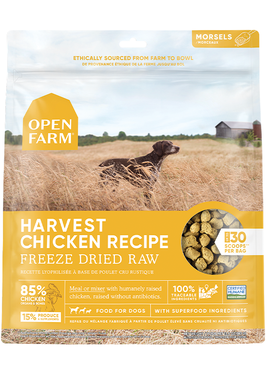 Open Farm Harvest Chicken Freeze Dried Raw Dog Food (3.5 oz)