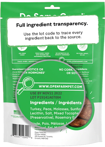 Open Farm Dehydrated Turkey Treats