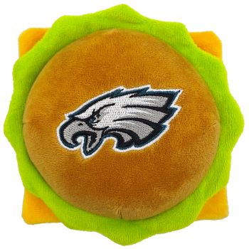 Pets First Philadelphia Eagles- Plush Hamburger Toy (Polyester Ultra-Soft Fabric)