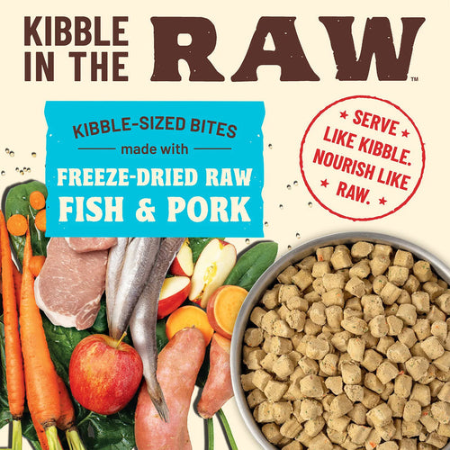 Primal Pet Foods Kibble in the Raw Fish & Pork Recipe for Dogs