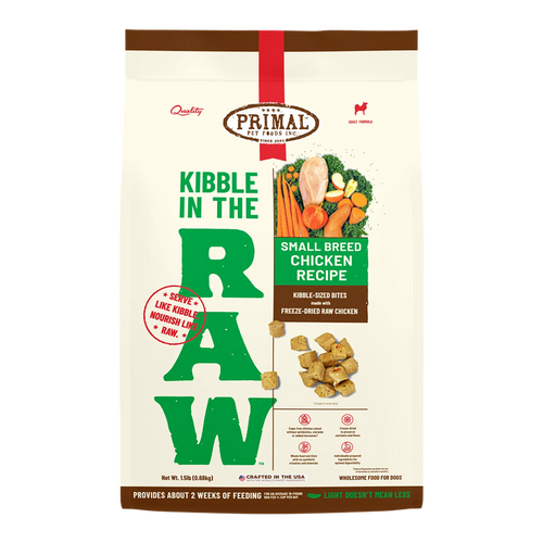 Primal Pet Foods Kibble in the Raw Small Breed Chicken Recipe for Dogs