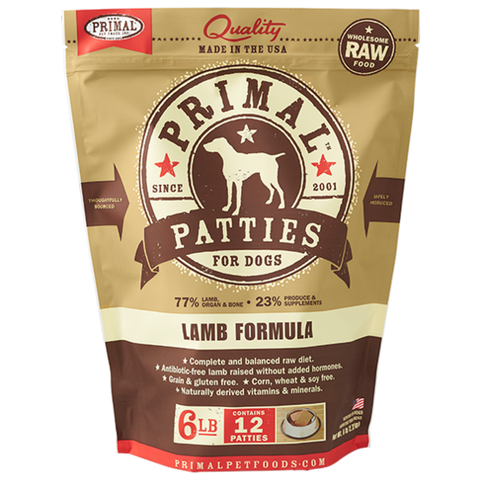 Primal Pet Foods Canine Raw Frozen Patties (Chicken 6 Lb)