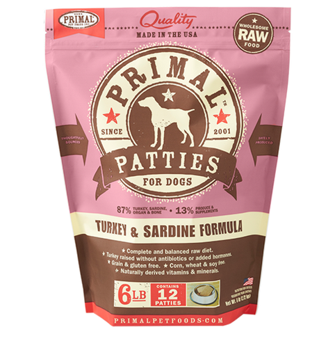 Primal Pet Foods Canine Raw Frozen Patties (Chicken 6 Lb)