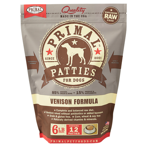 Primal Pet Foods Canine Raw Frozen Patties (Chicken 6 Lb)