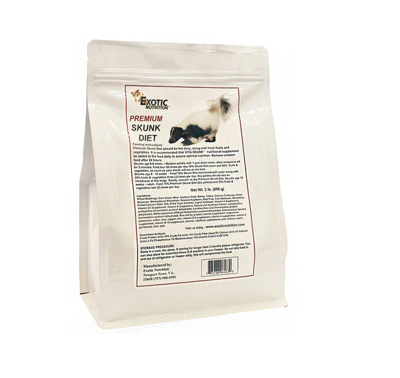 Exotic Nutrition Premium Skunk Diet Skunk Food (5 LB)