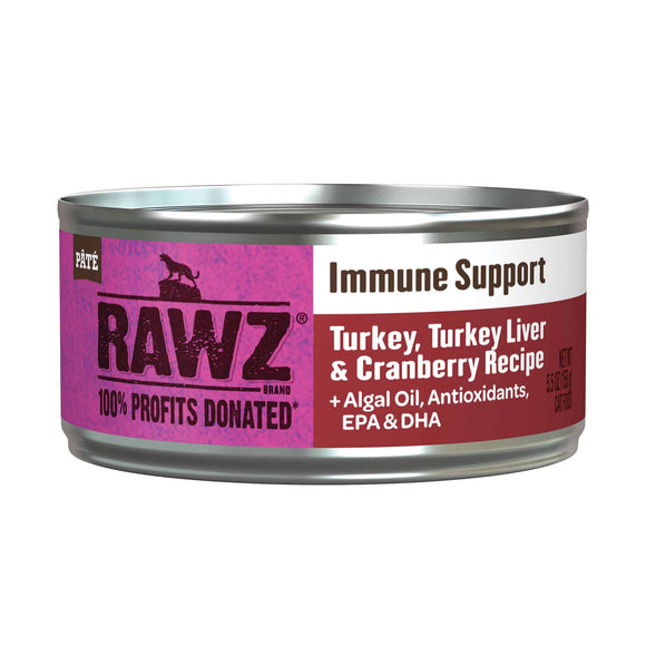 Rawz Immune Support Turkey, Turkey Liver & Cranberry Wet Cat Food (3 oz)