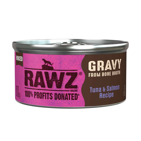 Rawz Gravy Tuna & Salmon Wet Cat Food (3 oz)