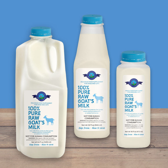 Shepherd Boy Farms Frozen 100% Raw Goat’s Milk for Dogs & Cats (32 Oz)
