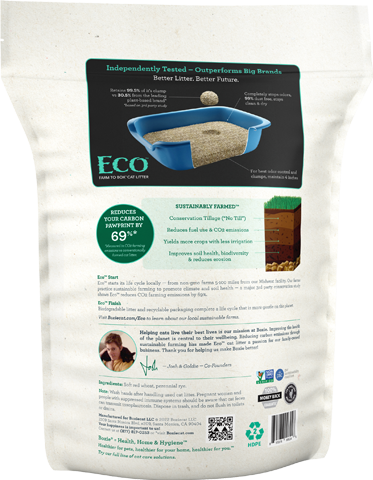 Boxie Eco™ Farm to Box Ultra Sustainable Plant-based Clumping Cat Litter (6.5 lb - Scent-free)