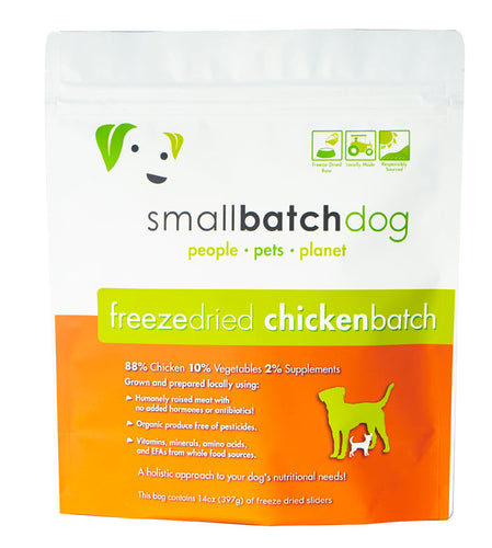 Smallbatch Chickenbatch Freeze Dried Dog Food (25 Oz Sliders)