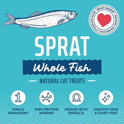 .85oz Icelandic+ for CATS Sprats Whole Fish