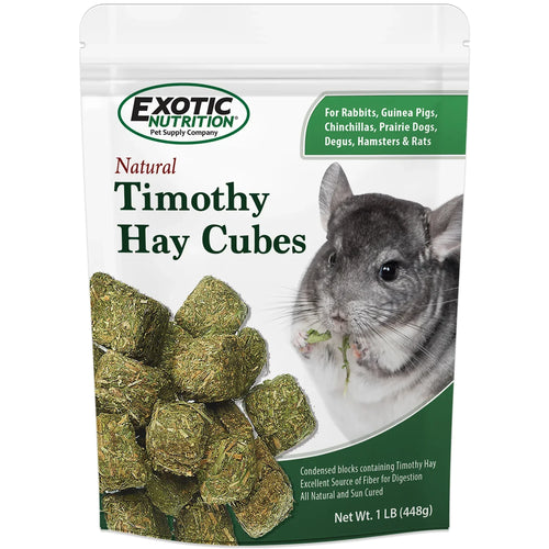 Exotic Nutrition Timothy Hay Cubes Rabbit & Guinea Pig Food