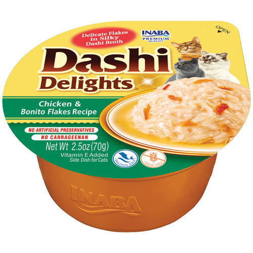 Inaba Dashi Delights Chicken & Bonito Flakes Recipe Cat Treats