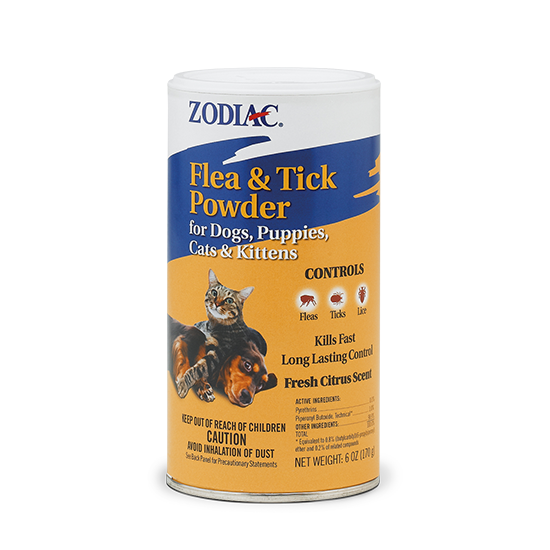 ZODIAC® FLEA & TICK POWDER FOR DOGS, PUPPIES, CATS & KITTENS