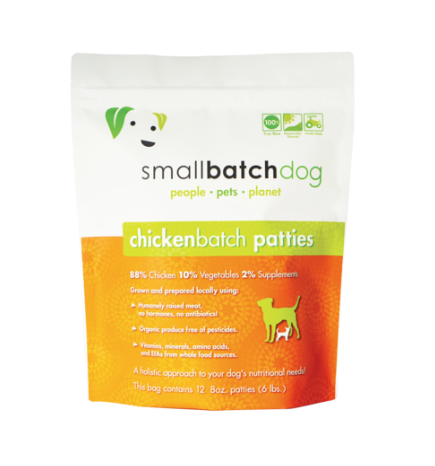 Smallbatch Chickenbatch Frozen Dog Food (3 Lb Sliders)
