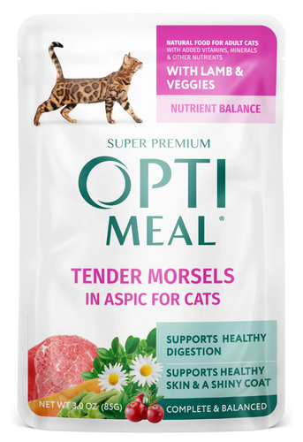 Optimeal® Tender Morsels With Lamb & Veggies In Aspic For Adult Cats (3 oz)