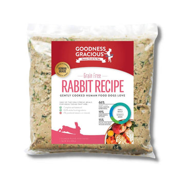 Goodness Gracious Gently Cooked Rabbit Recipe for Dogs (1 LB)