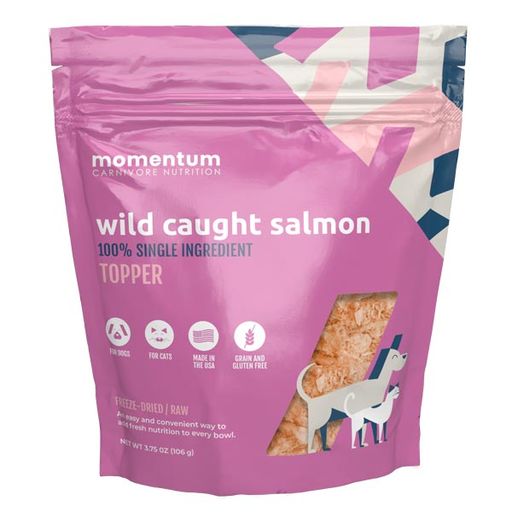 Momentum Carnivore Nutrition Wild Caught Salmon Topper Freeze Dried Raw (3.75 oz)