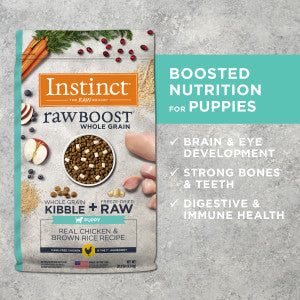 Instinct Raw Boost Puppy Whole Grain Real Chicken & Brown Rice Recipe Natural Dry Dog Food