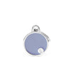 MyFamily Basic Handmade Small Lilac Circle ID Tag (Purple)