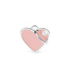 MyFamily Basic Handmade Small Pink Heart ID Tag (Pink)