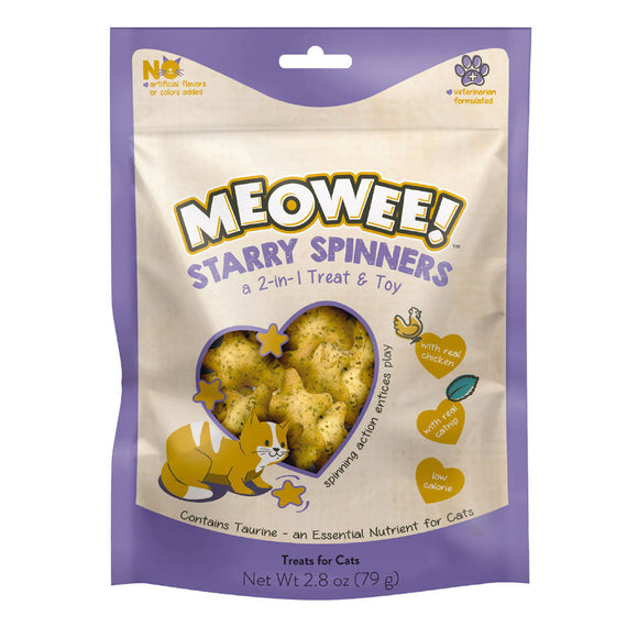 Meowee! Starry Spinners 2-in-1 Cat Treat & Toy (1.25 oz)