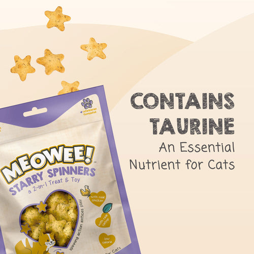 Meowee! Starry Spinners 2-in-1 Cat Treat & Toy (1.25 oz)