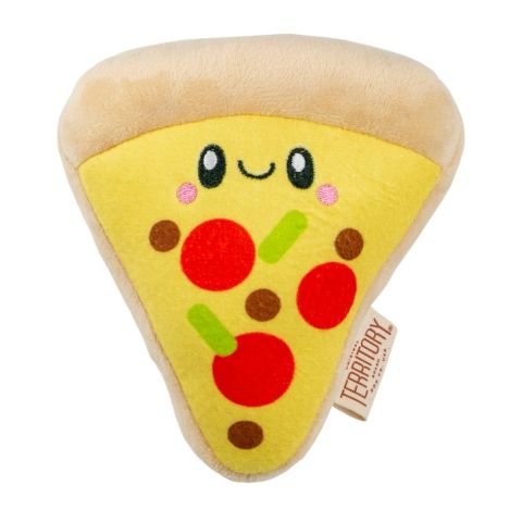 Territory Pizza With Squeaker Plush Dog Toy (6)