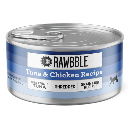 Bixbi Rawbble® Wet Food for Cats – Shredded Tuna & Chicken Recipe (2.75 oz)