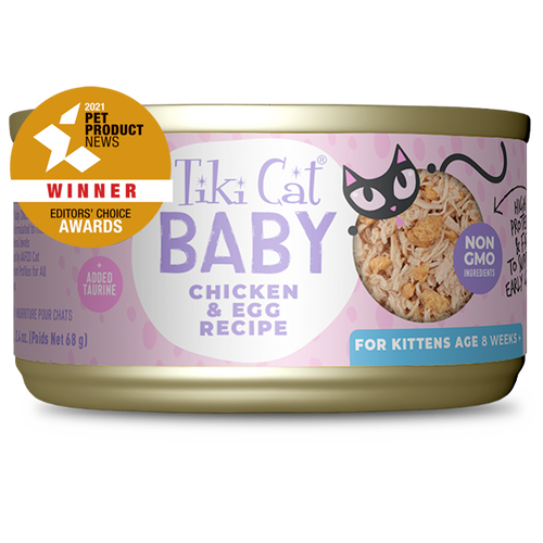 Tiki Cat® Baby Whole Foods with Chicken & Egg Recipe (2.4 oz)