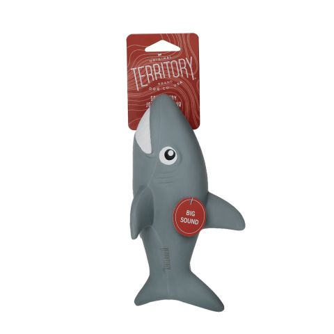 Territory Natural Rubber Shark Squeaker Dog Toy (9)