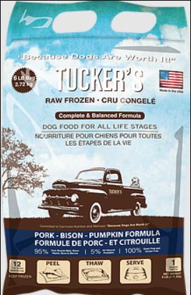 Tucker's Pork, Bison, Pumpkin Frozen Dog Food (6 lb)