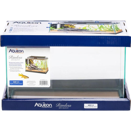 AQUEON RIMLESS RECTANGLE AQUARIUM (5.5 GAL-16X8X10 IN)