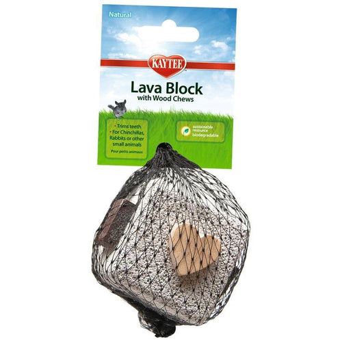 Kaytee Lava Block with Wood Chews (2.25 IN)