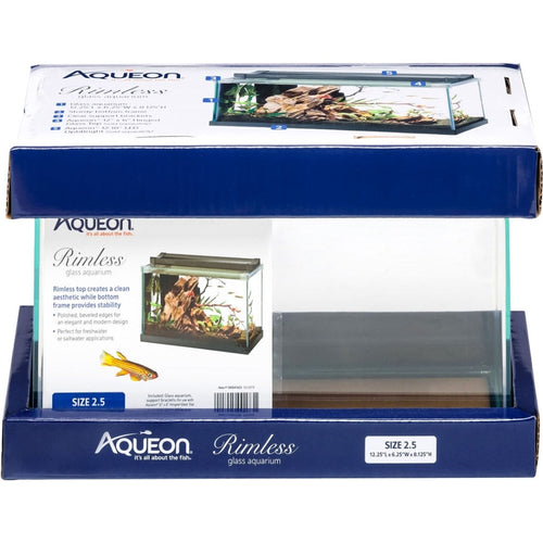 AQUEON RIMLESS RECTANGLE AQUARIUM (5.5 GAL-16X8X10 IN)