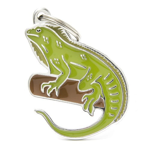 MyFamily Wild Iguana ID Tag (Media, Green)